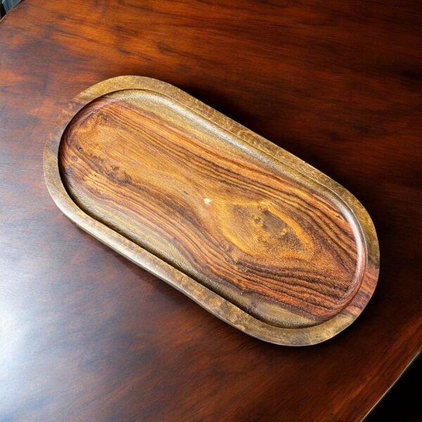 Wooden Platter – Oval – 6″x12″
