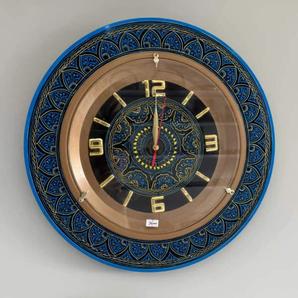 Naqshi Art Wall Clock – Blue