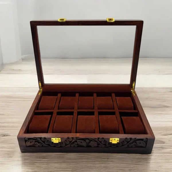 10 Watches – Glass Top – Premium Quality