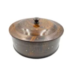 Wooden Hotpot – Brass Work