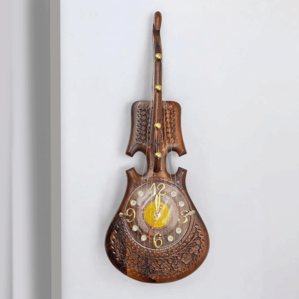 Wooden Clock – Guitar