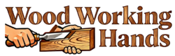 wood working hands logo